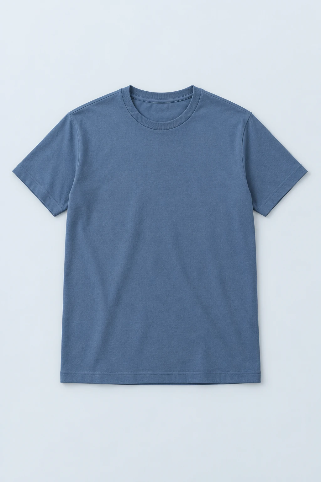 Slate blue Slate Blue Crew-neck T-shirt