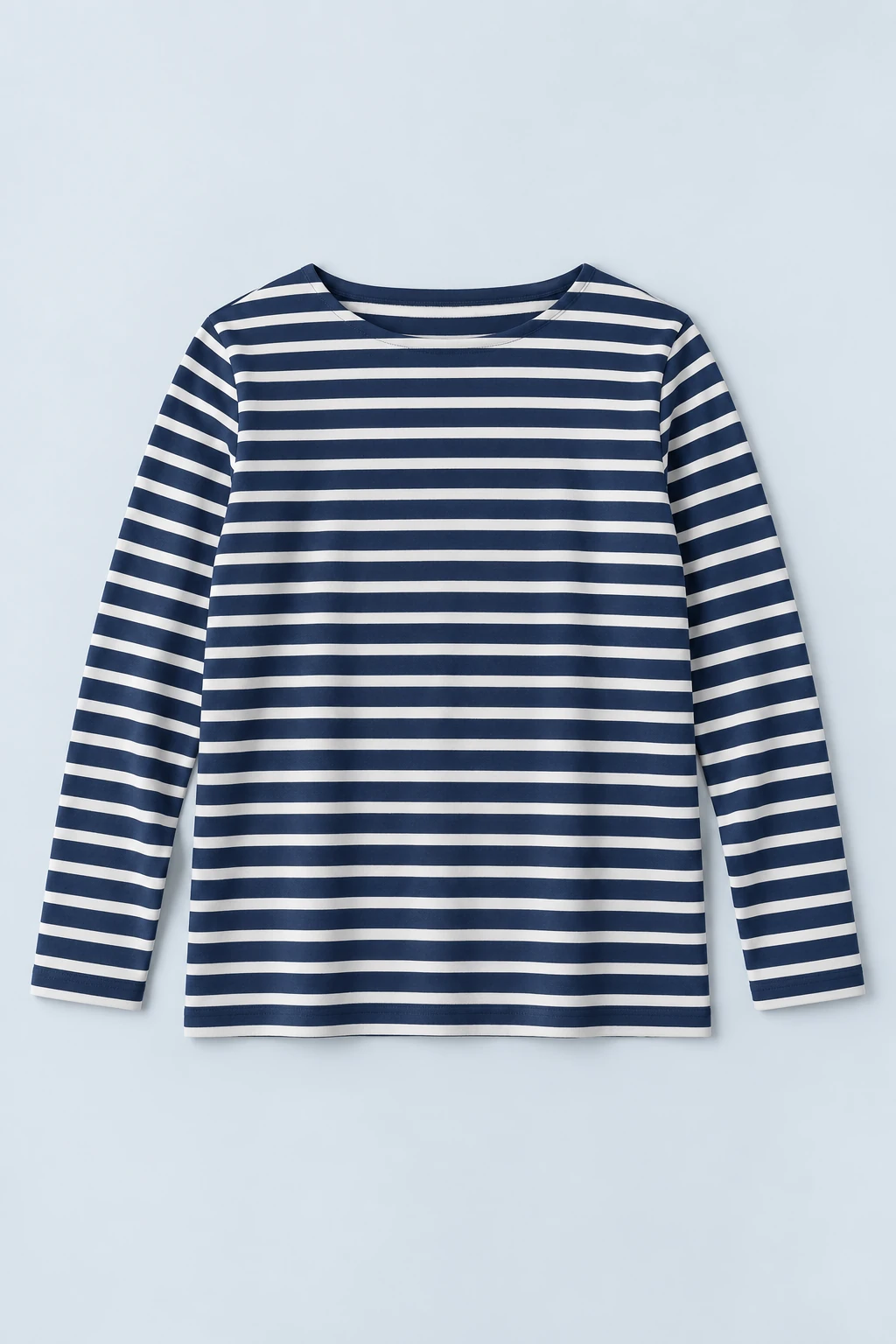 Navy and white Navy and White Breton-stripe Top