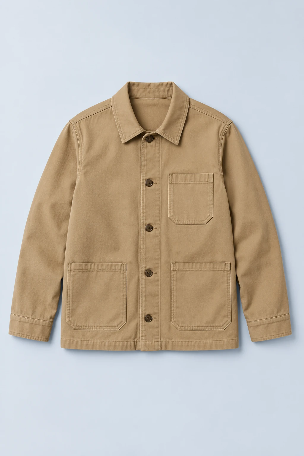 Tan Tan Patch-pocket Work Jacket