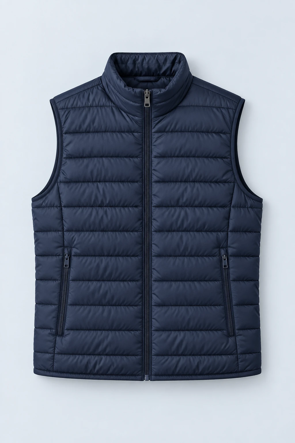 Navy Navy Quilted Gilet