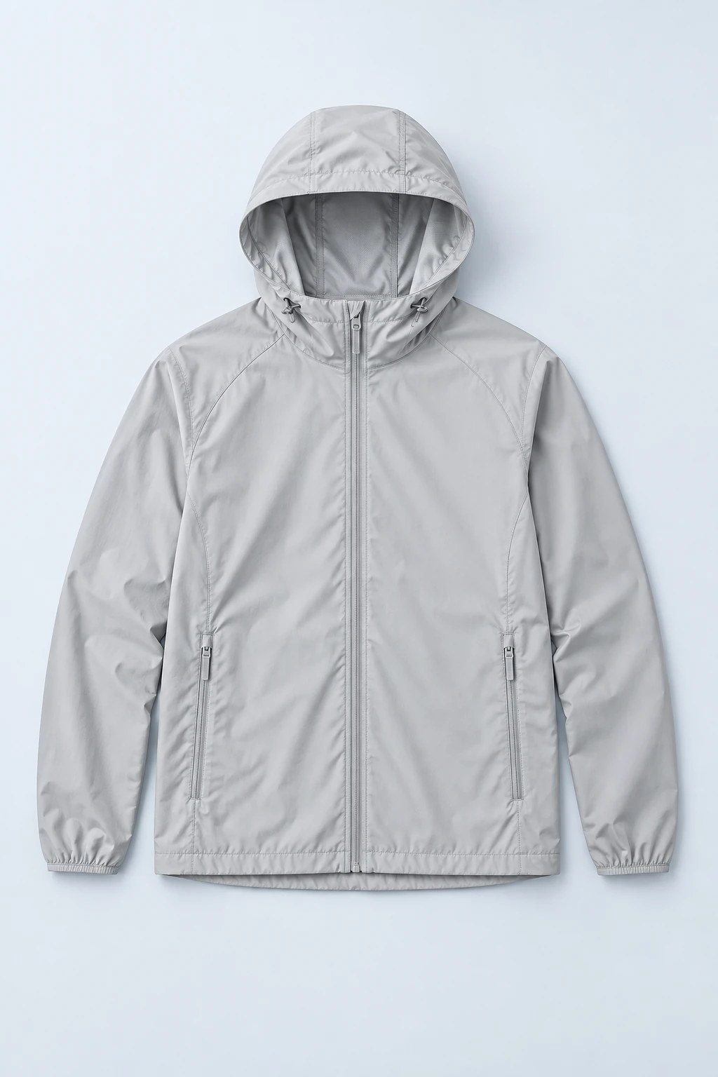 Light grey Light Grey Hooded Shell Jacket