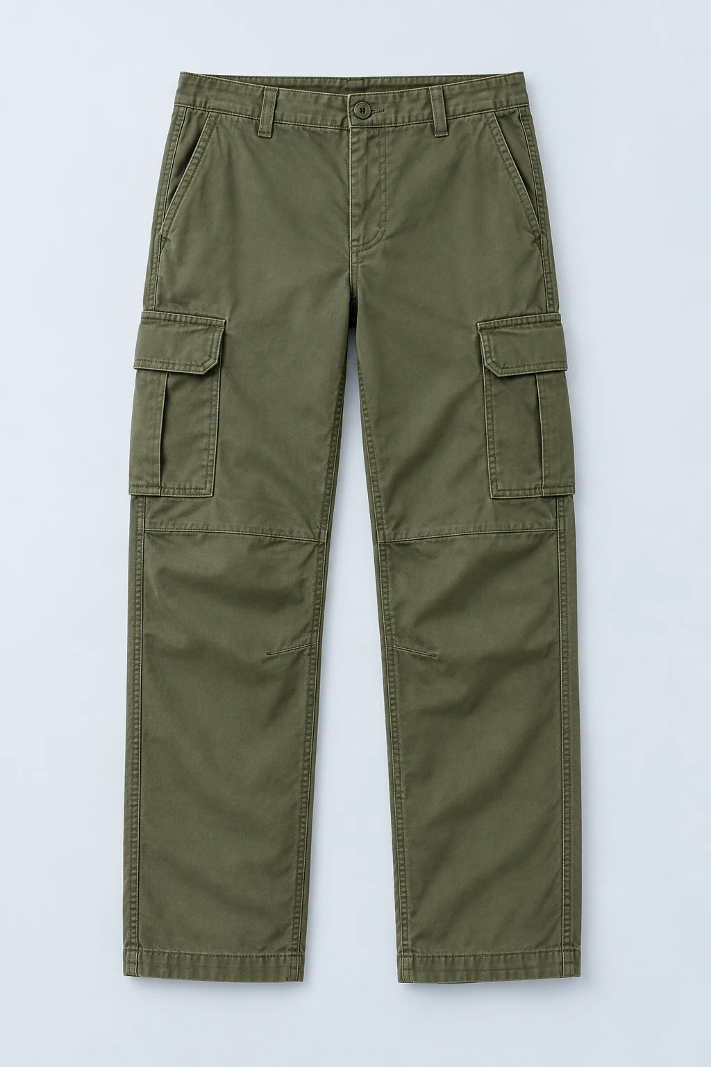 Olive Olive Cargo Trousers
